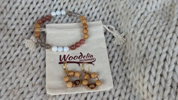 Holzschmuck Woodelia Verpackung